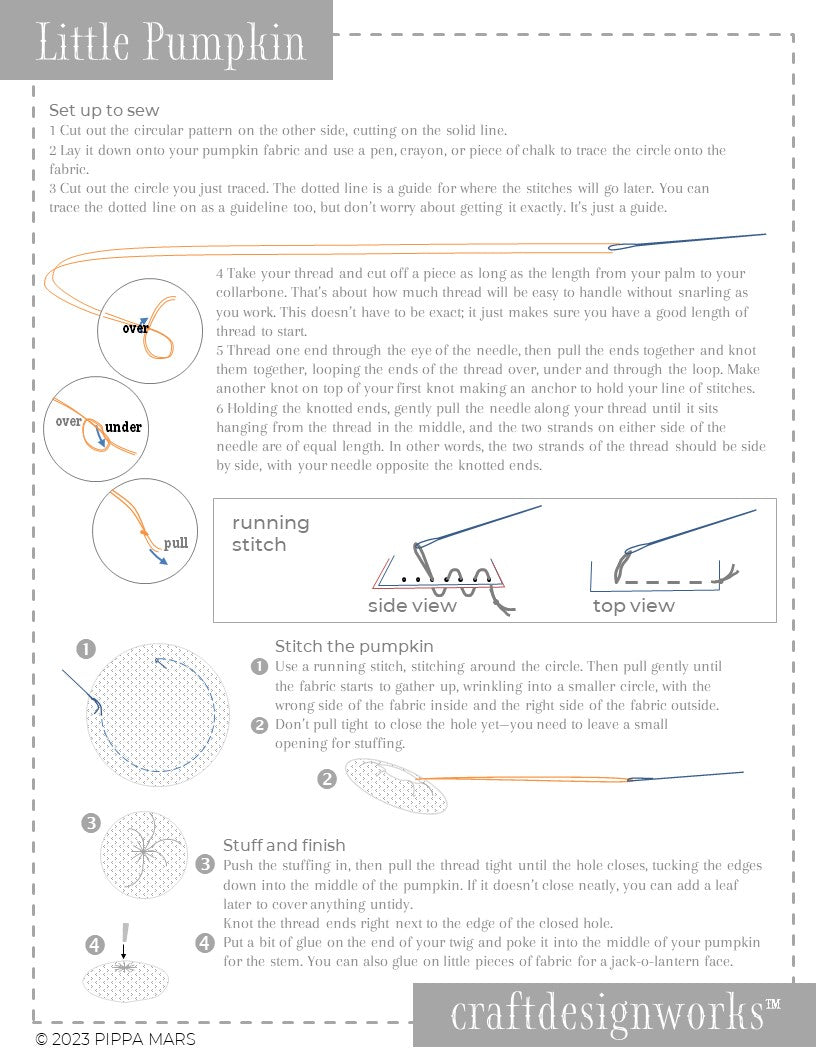 Little Pumpkin Free Pattern-PDF download